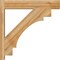 Ekena Millwork Merced Block Rough Sawn Outlooker, Western Red Cedar, 6"W x 28"D x 28"H OUT06X28X28MRC05RWR - alternate 4
